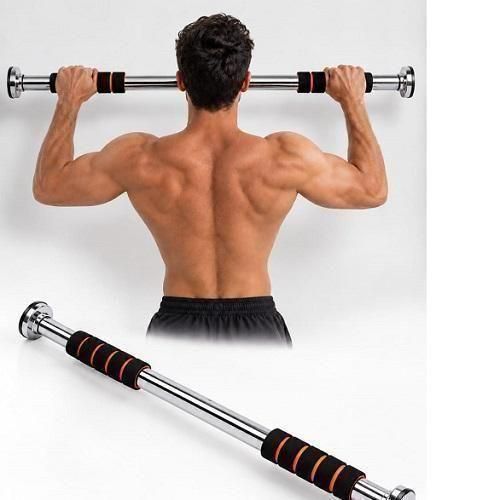 Barre de Traction Réglable pour Porte – Barre d’Exercice Musculation, Fitness et Renforcement Musculaire, Couleur Aléatoire