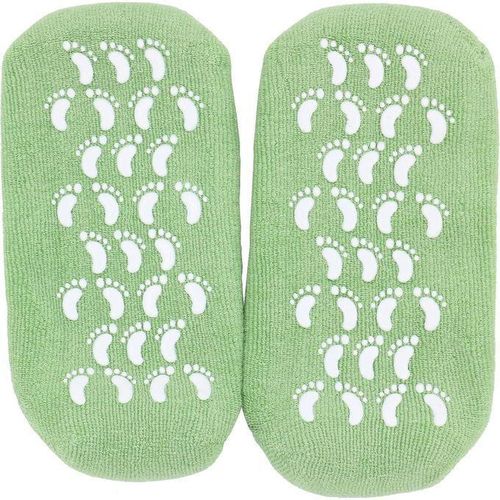 Paire de Chaussettes Hydratantes Réutilisables Verte