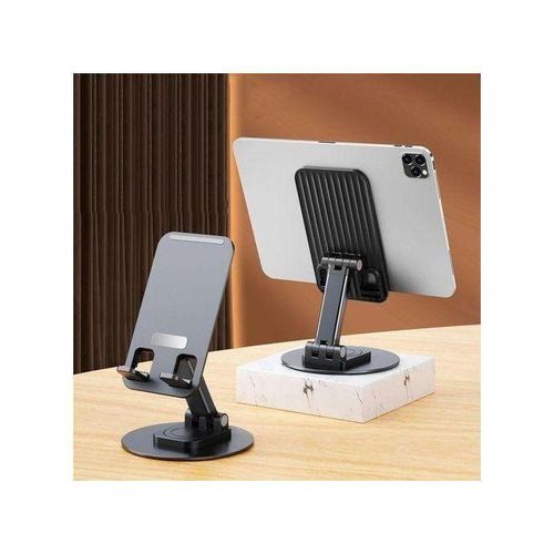 Support de téléphone de bureau en alliage d'aluminium,rotatif à 360°