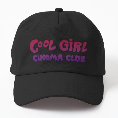 Club de cinéma Cool Girl casquette noire personnalisé