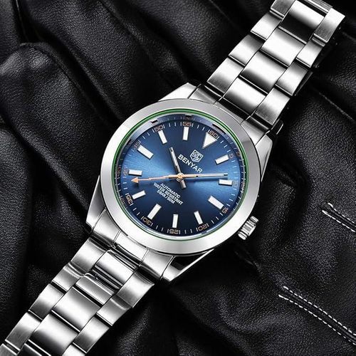Montre Homme Automatique Étanche 50M – Bracelet Acier Inoxydable – Style Business et Sport
