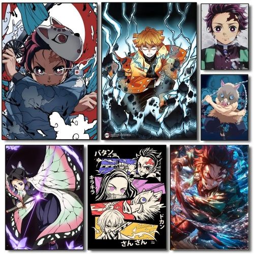 7 POSTR A5 Anime Demon Slayer
