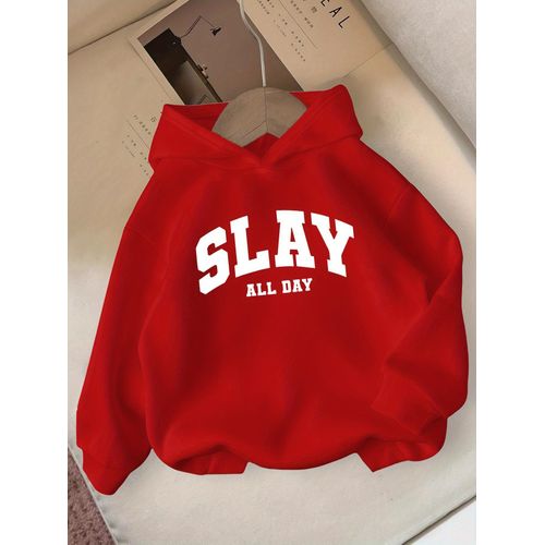 Sweat à capuche imprimé mode pour filles automne-hiver, haut décontracté