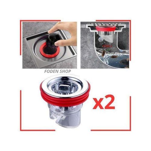 2 Pcs Valve de vidange de sol anti-odeur noyau dégout anti-reflux bouchon de vidange de sol de douche pour cuisine salle de bains toilettes