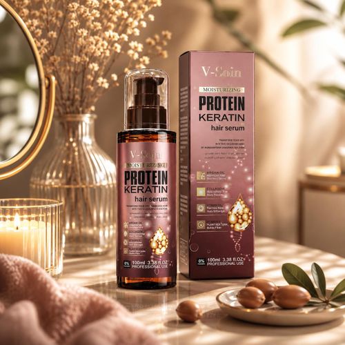 Sérum Nourrissant à la Protéine et à la Kératine – Soin Intensif pour Tous Types de Cheveux