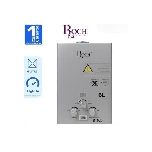 Chauffe-Eau à Gaz Automatique Instantané 6L/M Avec Douchette Offerte
