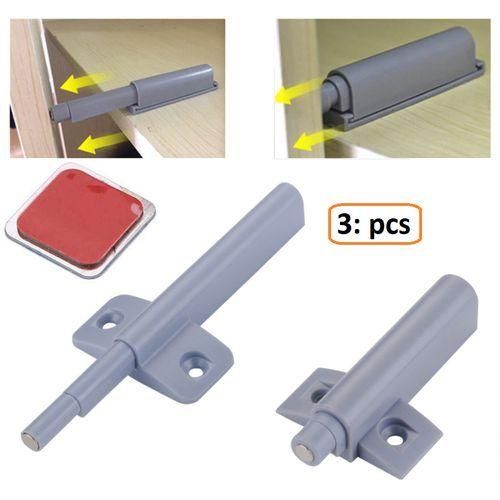 Ensemble de 3 Accessoires pour Meubles – Système Ouvert Pousser-Tirer