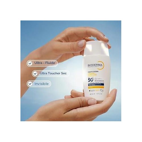 Photoderm XDefense Ultra-Fluid SPF 50+ – Très Haute Protection Invisible Contre les UV, la Lumière Visible, les Infrarouges et la Pollution, Tous Types de Peaux (Flacon de 40 ml)