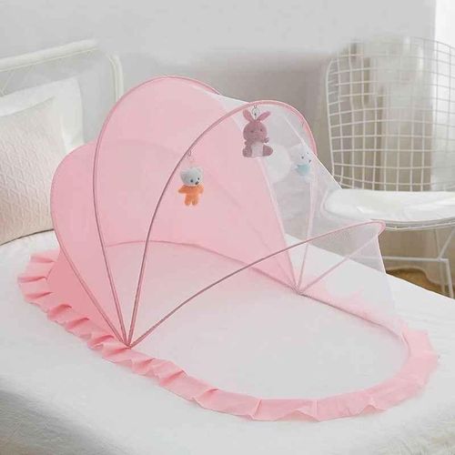 Moustiquaire Portative pour Bébé avec Volants – Lit de Voyage Respirant et Pliable pour Nouveau-Né