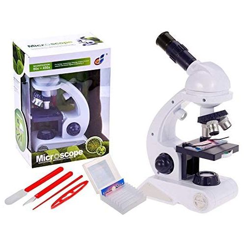 Microscope pour enfants 80x 200x 450x avec accessoires