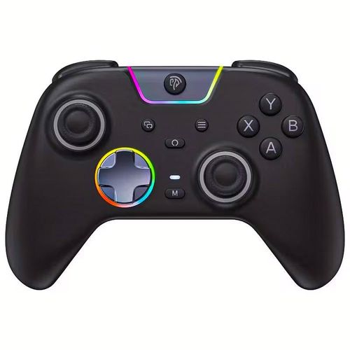 X05Pro PC Controller Video Game Gamepad, Full Silent Buttons/Two-Stage Dual-Mode Triggers And Vibration/8-Way D-Pad/Hall Effect Joysticks/Programmable Buttons/Rgb Lighting Effects/1000Mah, Compatible with Windows PC, Android, Steam