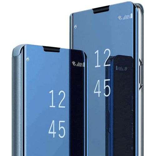 Samsung Galaxy A31 Plating Mirror Leather Case - Blue