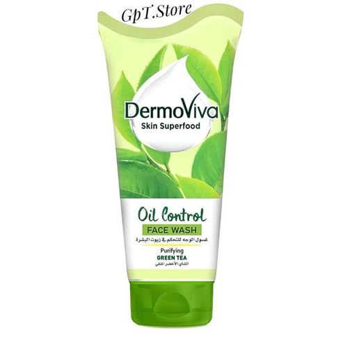 DermoViva Nettoyant visage purifiant au thé vert-Oil Control- 150 ml