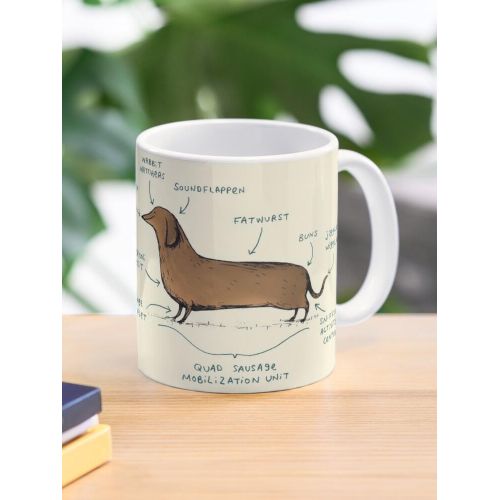 Anatomie d'un teckel Mug classique