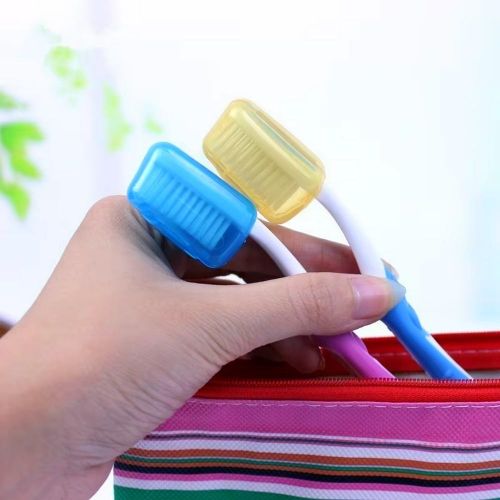 MEIJMJIA - Porte-Brosse à Dents de Voyage, Porte-Dentifrice, Portable, Anti-poussière, antibactérien, étui à Brosse à Dents pour Voyage, Famille, Camping, école (Gris