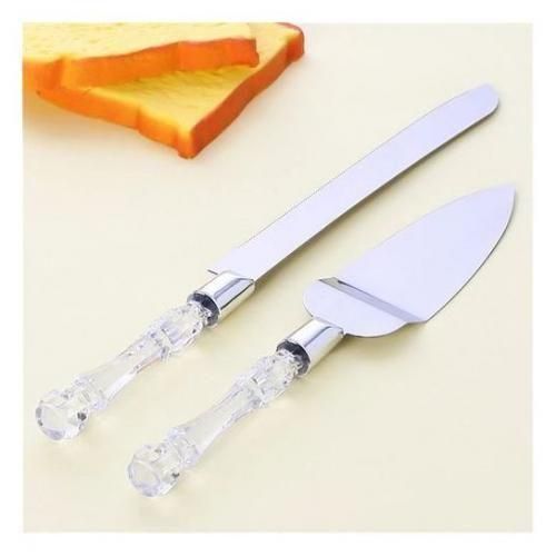 2 pièces de couteau et pelle en acier inoxydable trancheuse