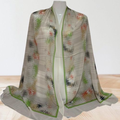 Hijab Châle en crêpe imprimé de haute qualité + Cadeau