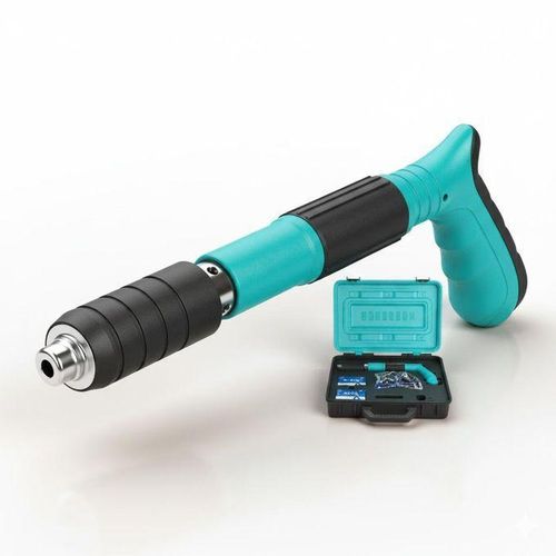 Pistolet a Clous Portable en Acier – Avec 20 Clous Ronds pour Mur en Ciment