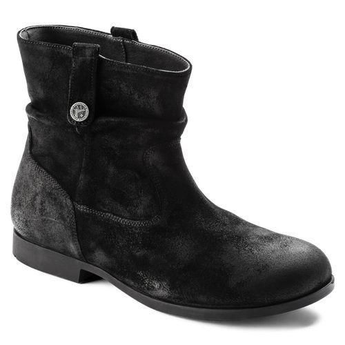 Sarnia Suede Leather Black