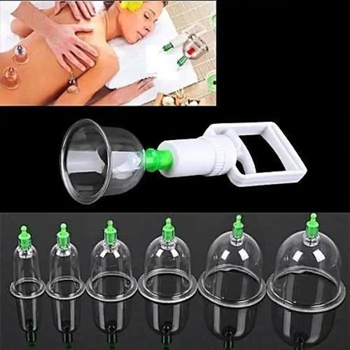 Set Ventouses Massage 12 Pièces Hijama Thérapie Anti-Douleur