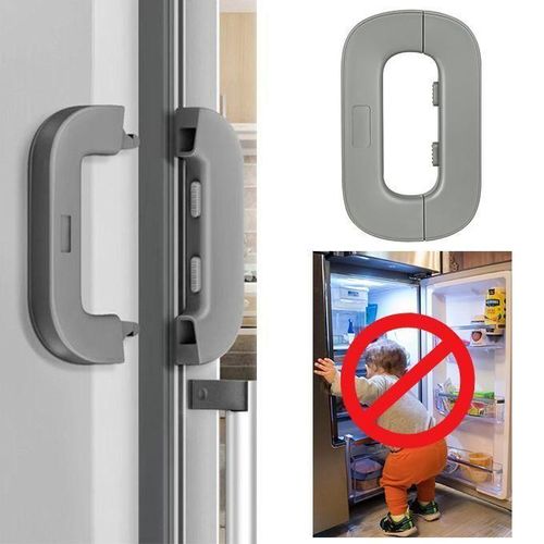 Verrou de Sécurité Enfant pour Réfrigérateur, Porte et Placard – Système de Verrouillage Anti-Ouverture