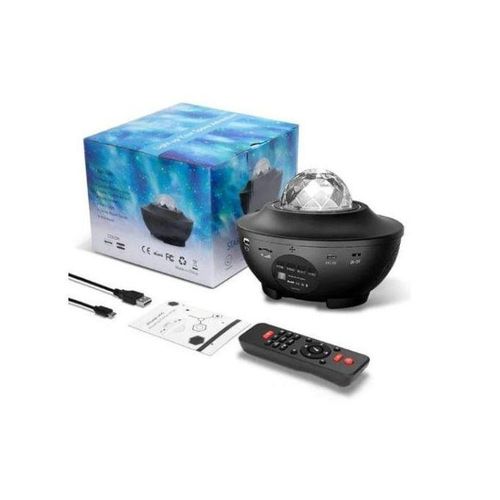 Projecteur Galaxie Étoilée avec Télécommande – Veilleuse LED et Haut-Parleur Bluetooth