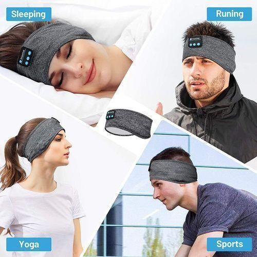 Bandeau Bluetooth Écouteurs pour Dormir, Casque & Masque de Sommeil 4 en 1