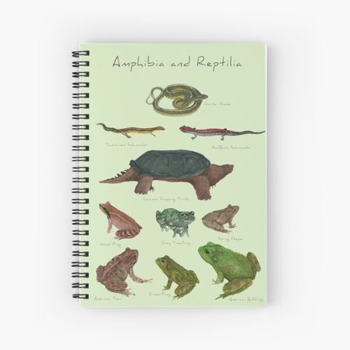 Amphibians and Reptiles Spiral Notebook Bloc note