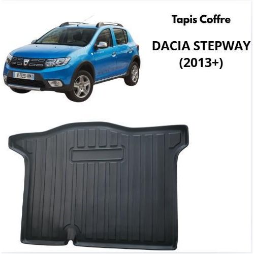 Tapis de Coffre pour Dacia Sandero Stepway 2012-2020 TPE Noir