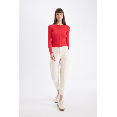 Pantalon Paperbag Femme Écru