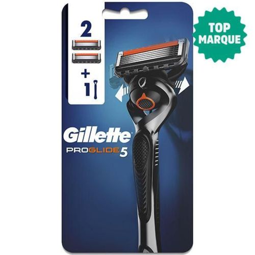 Rasoir Gillette Fusion ProGlide 5 FlexBall + 2 Lames de Recharge - Homme