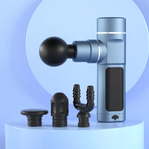 KALOAD Masseur Fascial Musculaire Intelligent Mini Corps Portable Professionnel avec 4 Têtes - Bleu