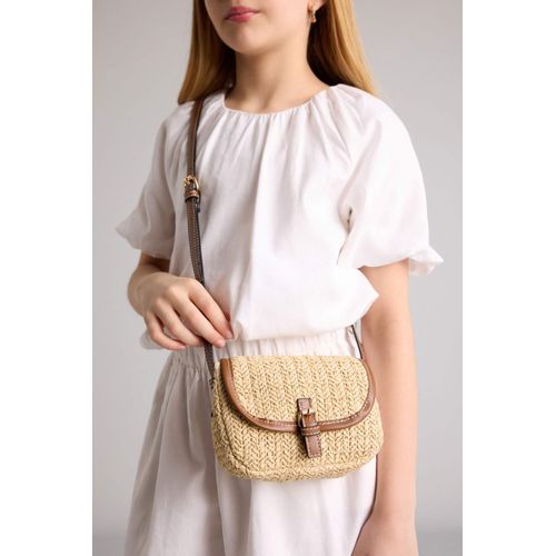 Sac bandoulière en paille pour fille