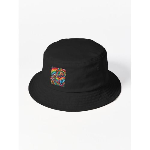 Chapeaux Bob noire Unisexe motifs de motifs de bonne qualité