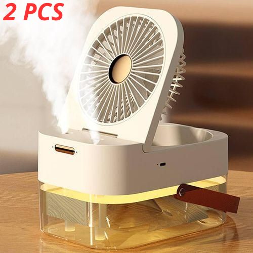 Humidificateur Ventilateur et Pulvérisation Portable Refroidisseur d'Air USB 2 PCS