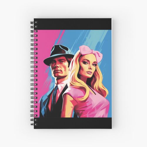 Barbie Oppenheimer Outfit Spiral Notebook - Bloc note