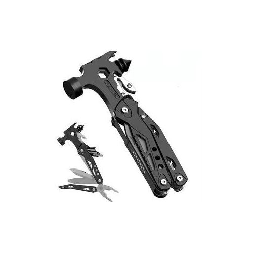 Marteau Multi-Outils 12-en-1 de Survie – L'Indispensable Compact pour l'Aventure et le Quotidien