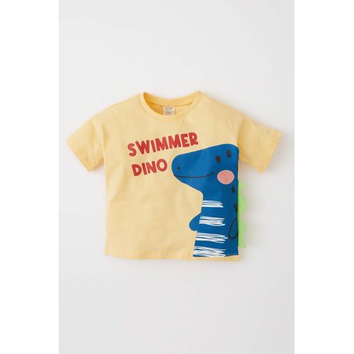 Regular Fit Short Sleeve Dinasour Print T-Shirt