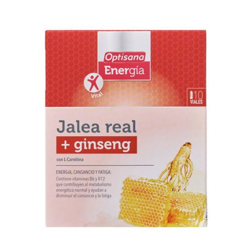 Optisana Energia Gelée Royale + Ginseng avec L-Carnitine – 10 ampoules