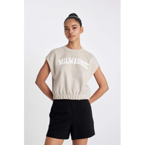 T-shirt NBA Milwaukee Bucks à col rond et manches courtes de DeFactoFit