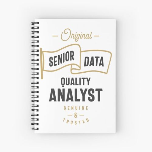 Senior Data Quality Analyst Spiral Notebook Bloc note