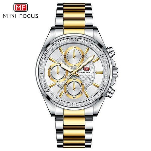 Montre Femme Chronographe Élégante – Bracelet Acier Inoxydable, Quartz Précis, Design Luxe Moderne