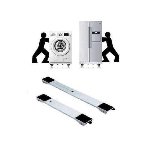Support roulant extensible parallèle pour Machine à laver Frigo ou réfrigérateur - en acier +