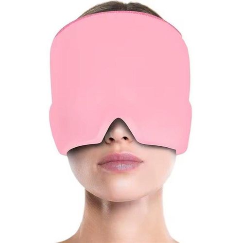 Bonnet anti-migraine, Masque Gel Réutilisable pour Migraine et Sommeil, Bandeau Rafraîchissant et Chauffant, Compression 360°, Soulagement et Relaxation