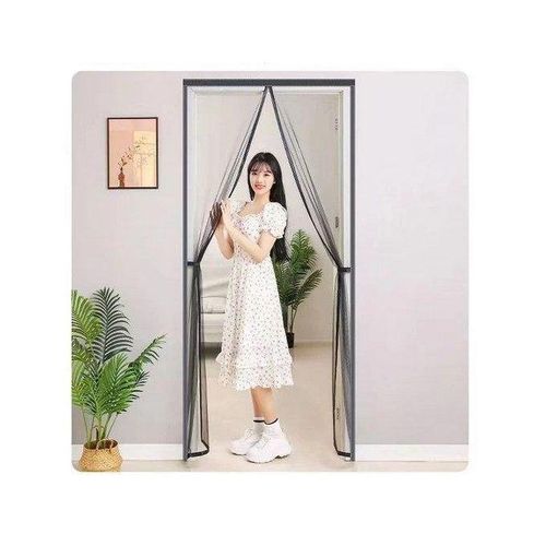 Moustiquaire magnétique en maille, anti-moustiques, protège votre maison des nuisibles et des animaux domestiques. Facile à installer, empêche les insectes d'entrer.