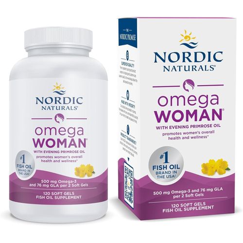 Omega Femme à l'huile d'onagre, 120 capsules à enveloppe molle