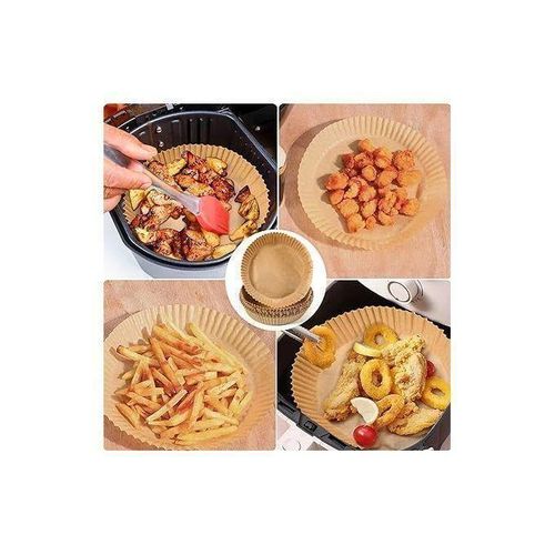 Lot de 100 pièces papier cuisson pour air fryer, résistant à l'huile, étanche