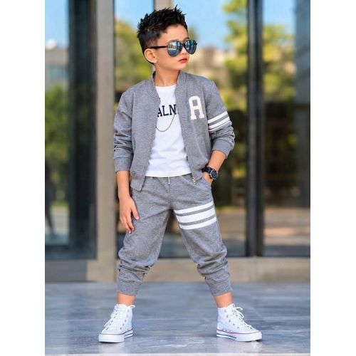 Ensemble Sport Enfant 3 Pièces – Veste, T-Shirt et Pantalon