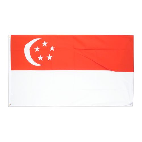 علم سنغافورة بوليستر 140 سم × 90 سم
