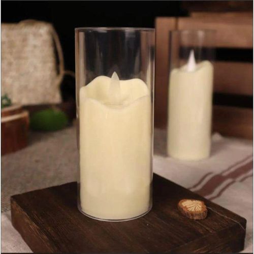 Bougie LED Blanche Sans Flamme – Déco Moderne